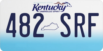 KY license plate 482SRF