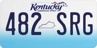KY license plate 482SRG
