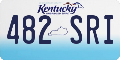 KY license plate 482SRI