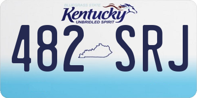 KY license plate 482SRJ