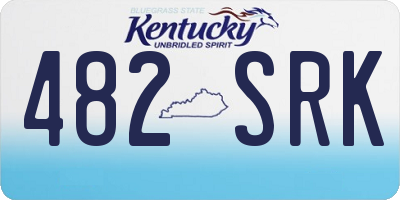 KY license plate 482SRK
