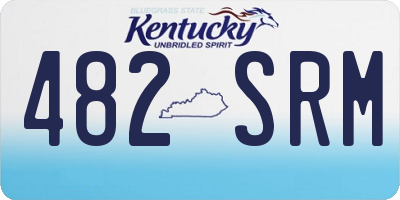 KY license plate 482SRM