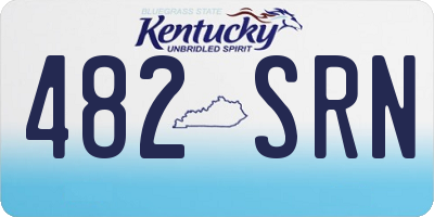 KY license plate 482SRN