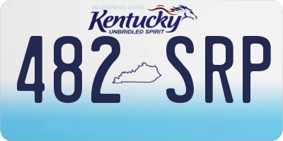 KY license plate 482SRP