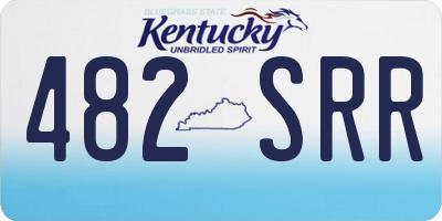 KY license plate 482SRR