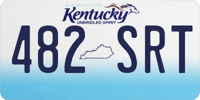 KY license plate 482SRT