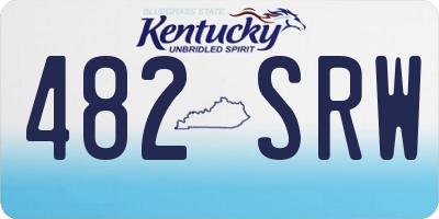 KY license plate 482SRW