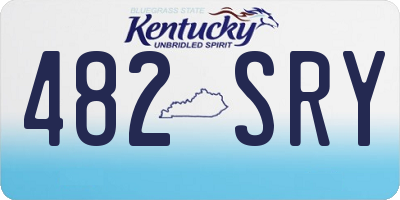 KY license plate 482SRY