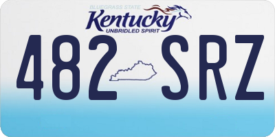 KY license plate 482SRZ