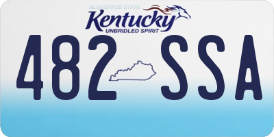 KY license plate 482SSA