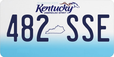 KY license plate 482SSE