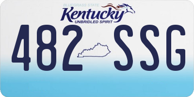 KY license plate 482SSG