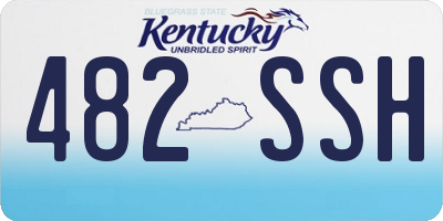 KY license plate 482SSH