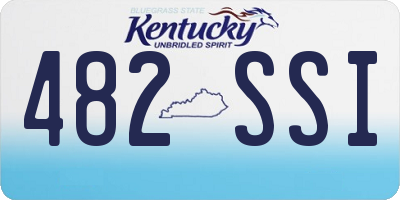 KY license plate 482SSI