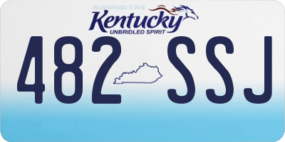 KY license plate 482SSJ