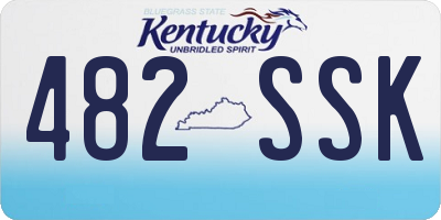 KY license plate 482SSK
