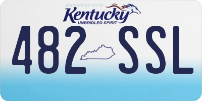 KY license plate 482SSL