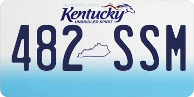 KY license plate 482SSM