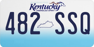 KY license plate 482SSQ