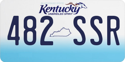 KY license plate 482SSR