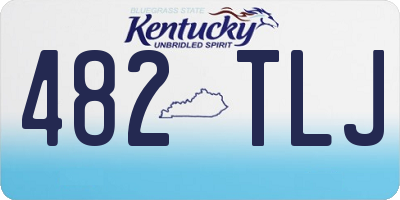 KY license plate 482TLJ