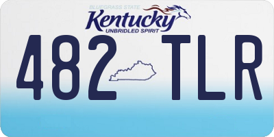 KY license plate 482TLR