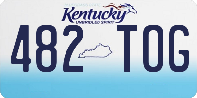 KY license plate 482TOG