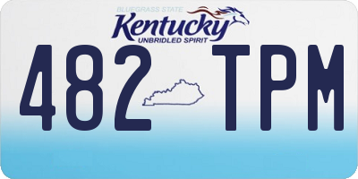 KY license plate 482TPM