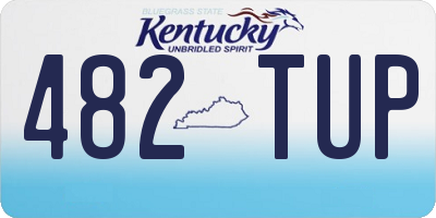 KY license plate 482TUP