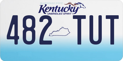 KY license plate 482TUT
