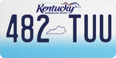 KY license plate 482TUU