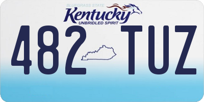 KY license plate 482TUZ