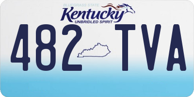 KY license plate 482TVA
