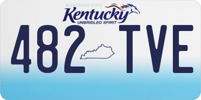 KY license plate 482TVE