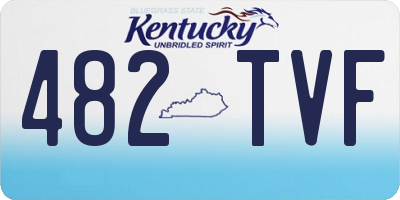 KY license plate 482TVF