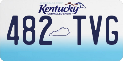 KY license plate 482TVG