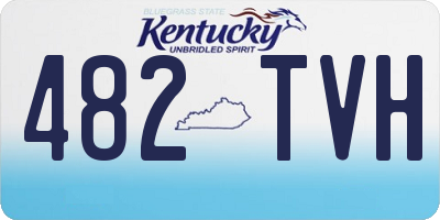 KY license plate 482TVH