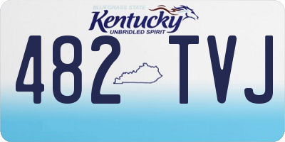 KY license plate 482TVJ
