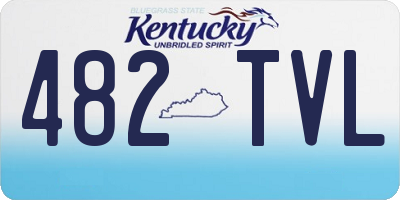KY license plate 482TVL