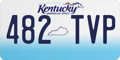 KY license plate 482TVP