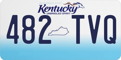 KY license plate 482TVQ
