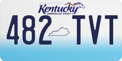 KY license plate 482TVT