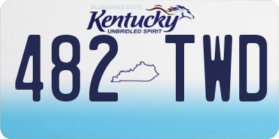 KY license plate 482TWD