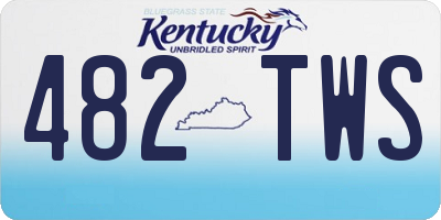 KY license plate 482TWS