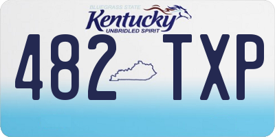 KY license plate 482TXP