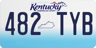 KY license plate 482TYB