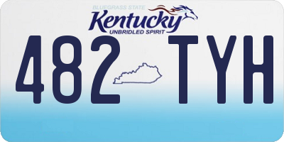 KY license plate 482TYH