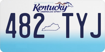 KY license plate 482TYJ