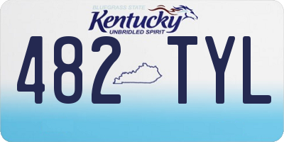 KY license plate 482TYL