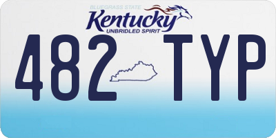 KY license plate 482TYP